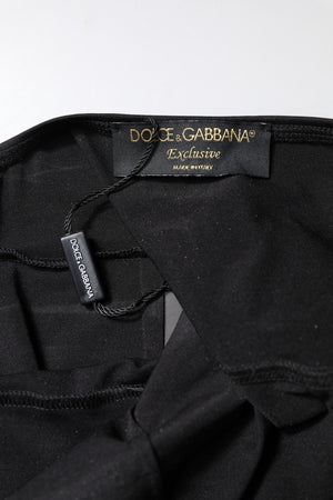 Dolce & Gabbana Schwarzer ärmelloser Bodycon Jumpsuit für Damen