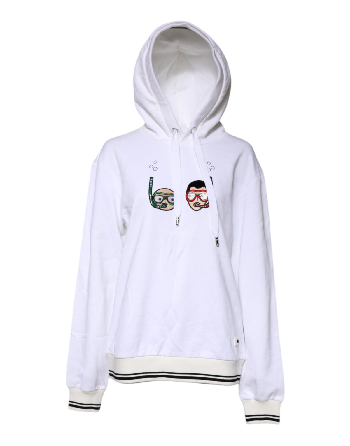Dolce & Gabbana Weißes #DGFamily Sweatshirt mit Kapuze Pullover