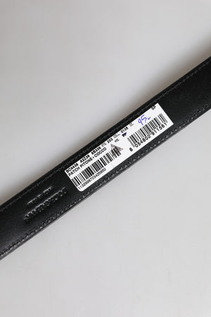 Dolce & Gabbana Brauner Exotenleder-Gürtel mit Metall-Logo-Schnalle