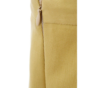 Lardini Leggings aus Baumwolle in Gold