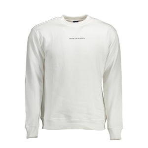 North Sails Bianco Baumwoll-Sweatshirt für Herren