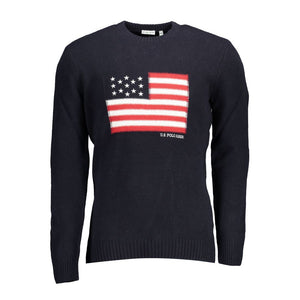 U.S. POLO ASSN. Blauer Polyester-Pullover