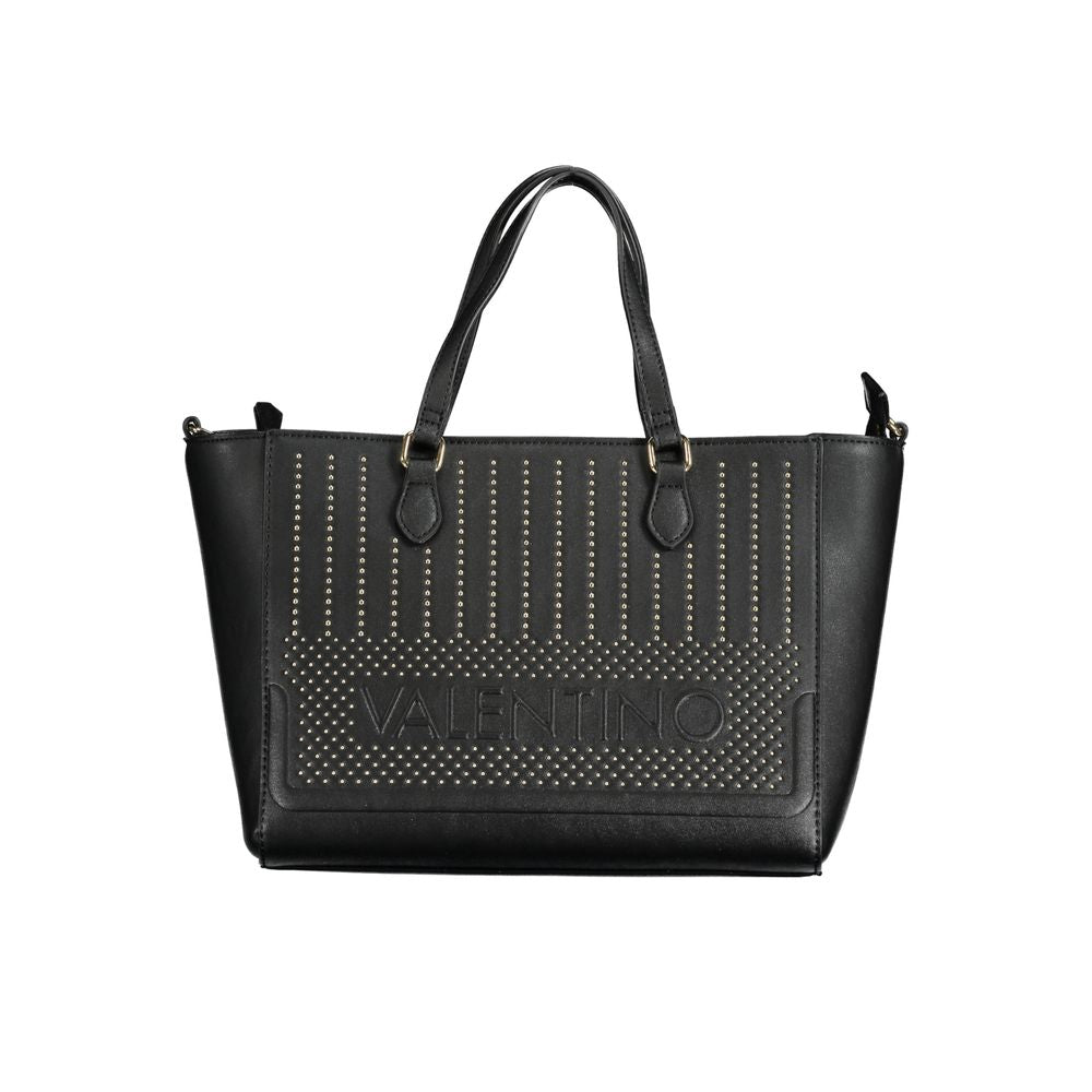 Mario Valentino Schwarze Damen-Handtasche aus Polyurethan