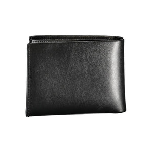 Calvin Klein Schwarzes Leder Portemonnaie