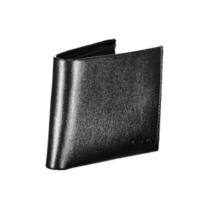 Calvin Klein Schwarzes Leder Portemonnaie