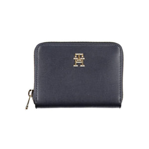 Tommy Hilfiger Blu Poliuretano Damen Geldbörse