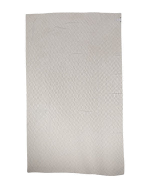 Dolce & Gabbana Weißer gepunkteter Polyester-Wickeltuch-Schal