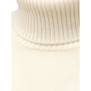 Cruciani Weißer Kaschmir-Rollkragenpullover