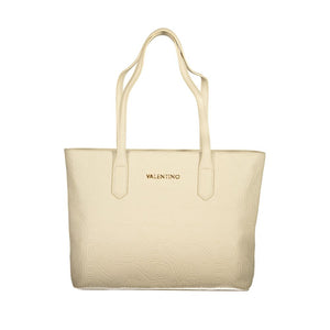 Mario Valentino Damen-Handtasche aus beigem Polyurethan