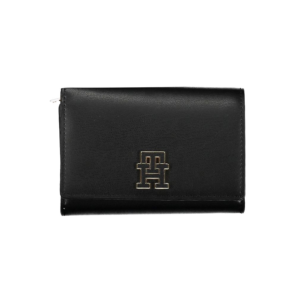 Tommy Hilfiger Schwarze Geldbörse aus Polyurethan für Damen