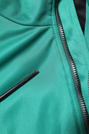 Dolce & Gabbana Mehrfarbige Windbreaker-Jacke mit durchgehendem Reißverschluss