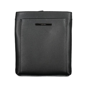 Black Polyester Men's Shoulder Bag