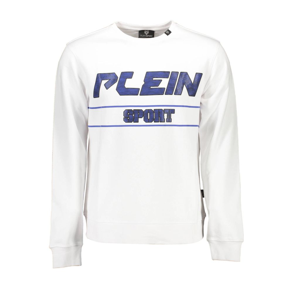 Plein Sport Bianco Baumwoll-Sweatshirt für Herren