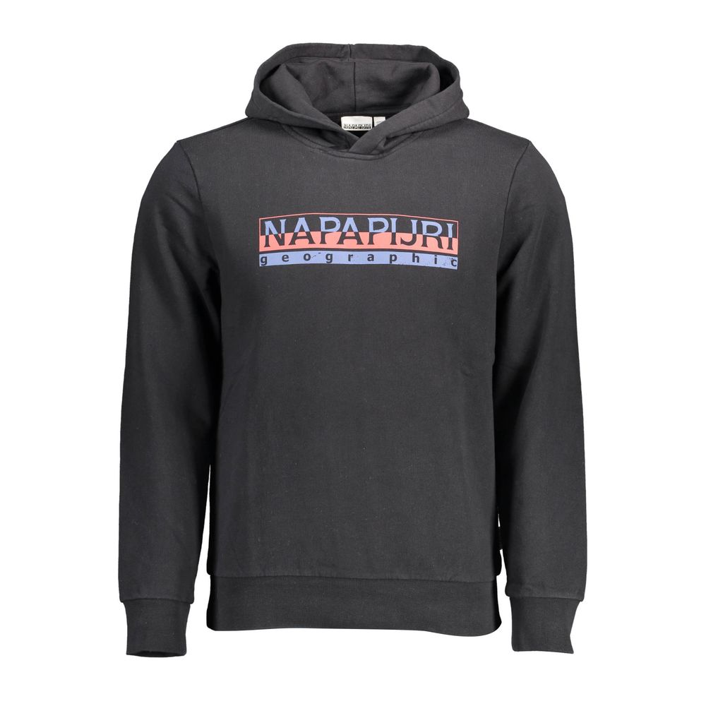 Napapijri Schwarzer Herren-Hoodie aus Baumwolle