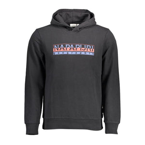 Napapijri Schwarzer Herren-Hoodie aus Baumwolle