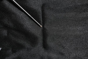 Dolce & Gabbana Schwarzer Logo-Pullover mit gestricktem Rundhalsausschnitt
