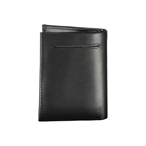Calvin Klein Schwarzes Leder Portemonnaie