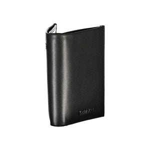 Calvin Klein Schwarzes Leder Portemonnaie