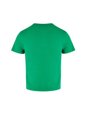 Gucci Grünes T-Shirt mit Logo aus Baumwolle