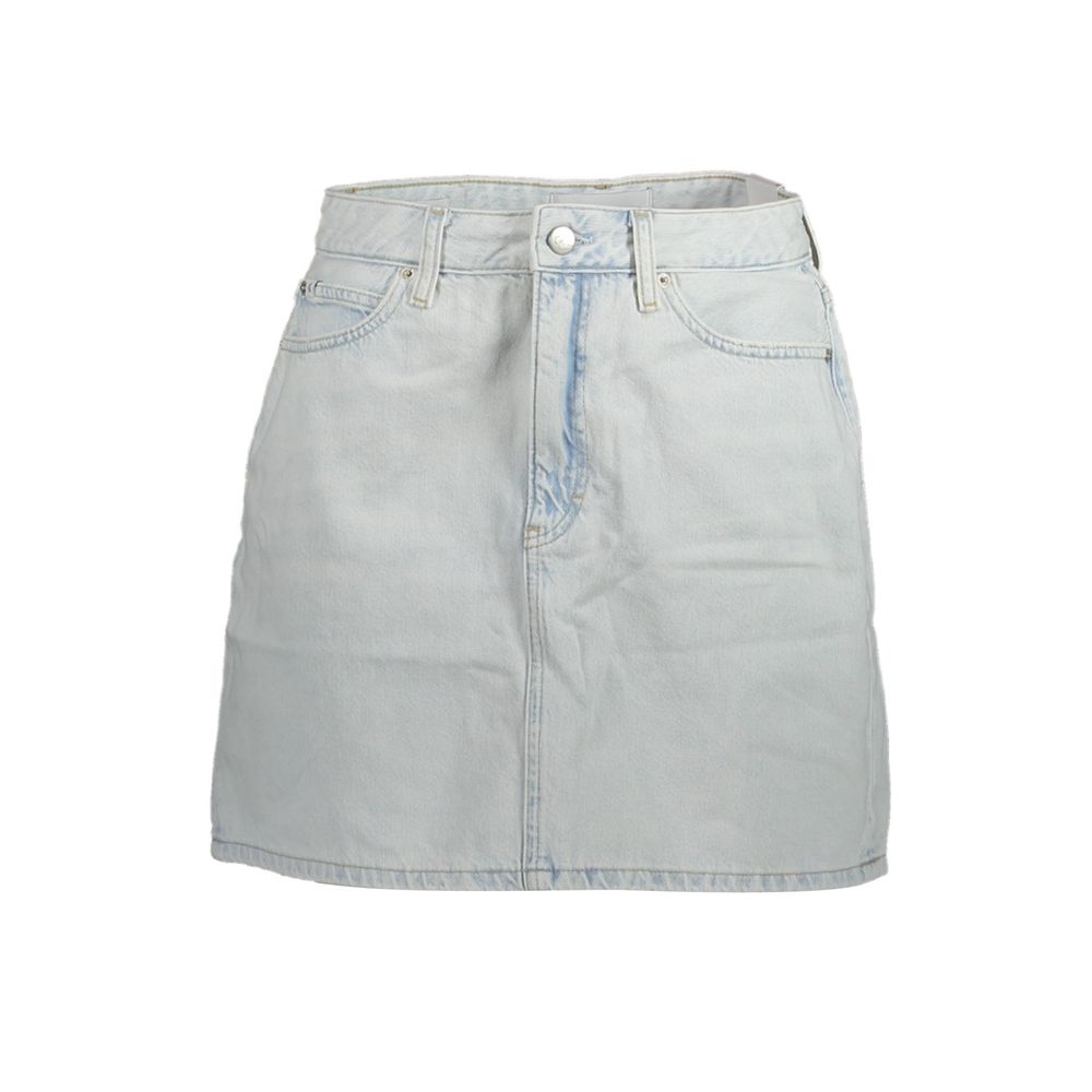Calvin Klein Blauer Baumwollrock