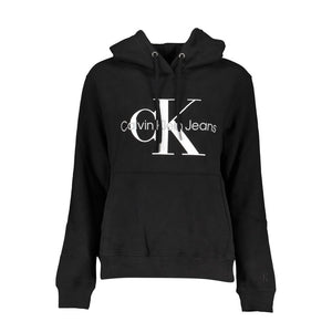 Calvin Klein Schwarzer Baumwoll-Sweatshirt für Damen