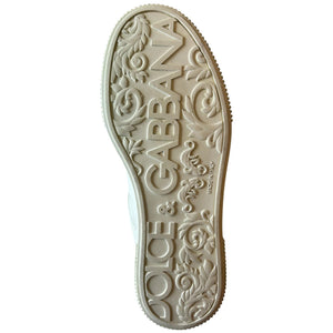 Dolce & Gabbana Weiß Miami Leder Low Top Turnschuhe Schuhe