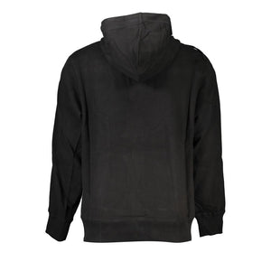 Black Cotton Men's Sweatshirt