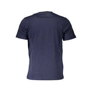 North Sails Blu Baumwoll-T-Shirt für Herren