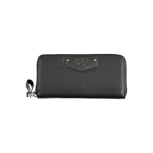 Guess Jeans Schwarze Geldbörse aus Polyurethan für Damen