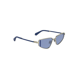 Calvin Klein Grau-Metall Sonnenbrille