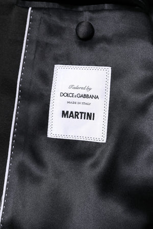 Dolce & Gabbana Dunkelblauer MARTINI Wollanzug 2 Stück Jacke