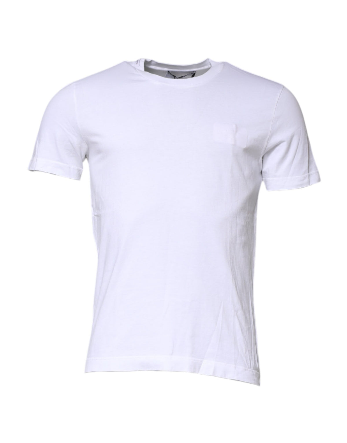 Dolce & Gabbana Weißes Baumwoll-T-Shirt mit Rundhalsausschnitt für Männer