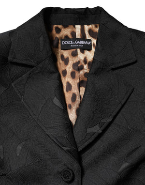 Dolce & Gabbana Schwarzer einreihiger Trenchcoat