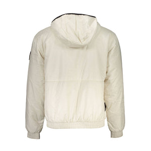 Beige Recycled Polyester Men's Jacket