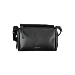 Black Polyester Women Shoulder Bag