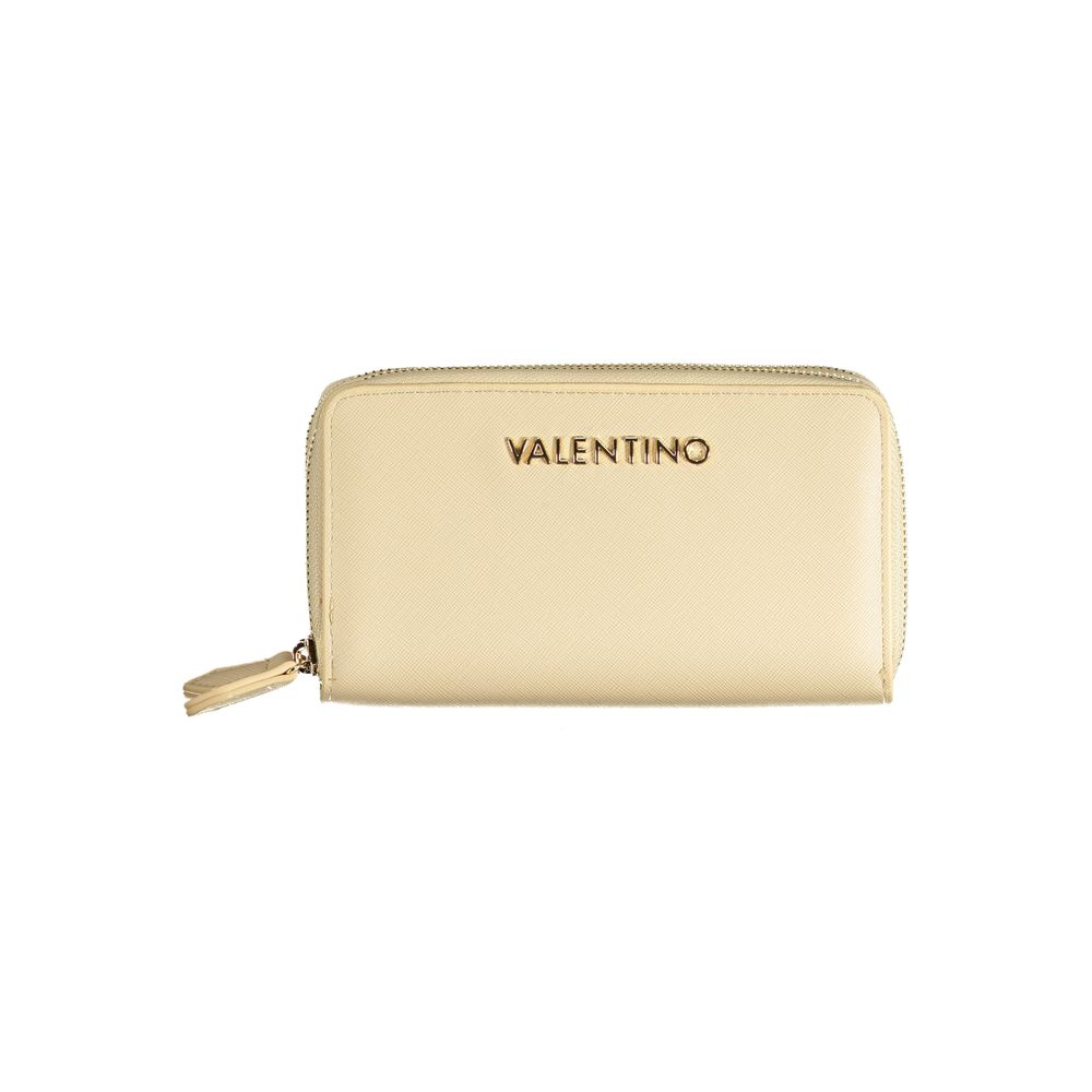 Mario Valentino Beige Polyurethane Damen Geldbörse