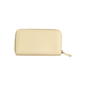 Mario Valentino Beige Polyurethane Damen Geldbörse