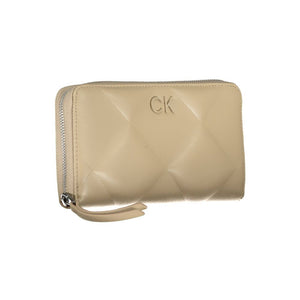 Calvin Klein Beige Polyester Brieftasche