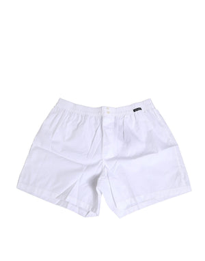 Dolce & Gabbana Weiße Baumwoll-Boxershorts Regular Unterwäsche