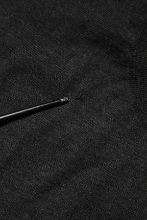 Dolce & Gabbana Grauer Pullover mit Rundhalsausschnitt und langen Ärmeln