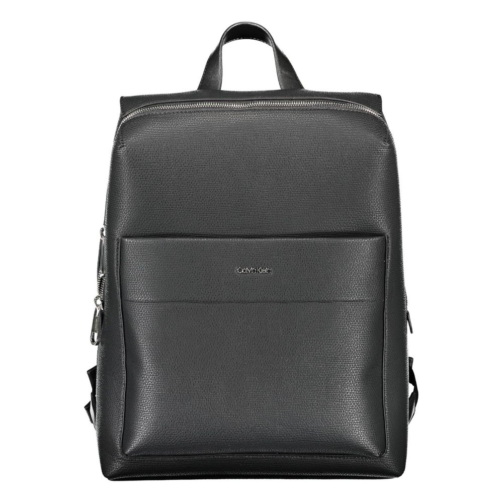 Nero Polyester Men Backpack