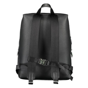 Nero Polyester Men Backpack