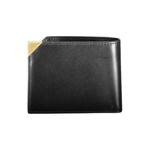 Calvin Klein Schwarzes Leder Portemonnaie