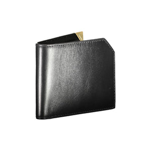 Calvin Klein Schwarzes Leder Portemonnaie