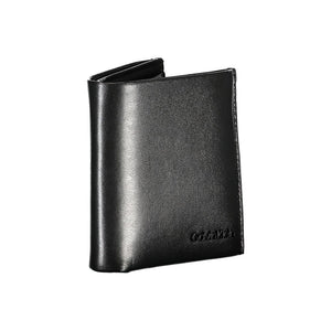 Calvin Klein Schwarzes Leder Portemonnaie