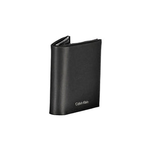 Calvin Klein Schwarzes Leder Portemonnaie
