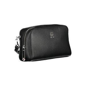 Tommy Hilfiger Nero Poliuretano Schultertasche für Damen