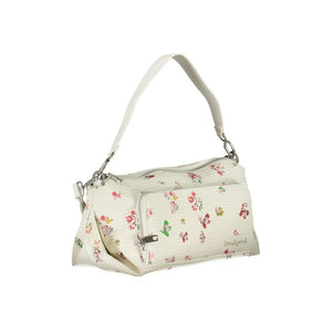 Desigual Weiße Damen-Handtasche aus Polyurethan