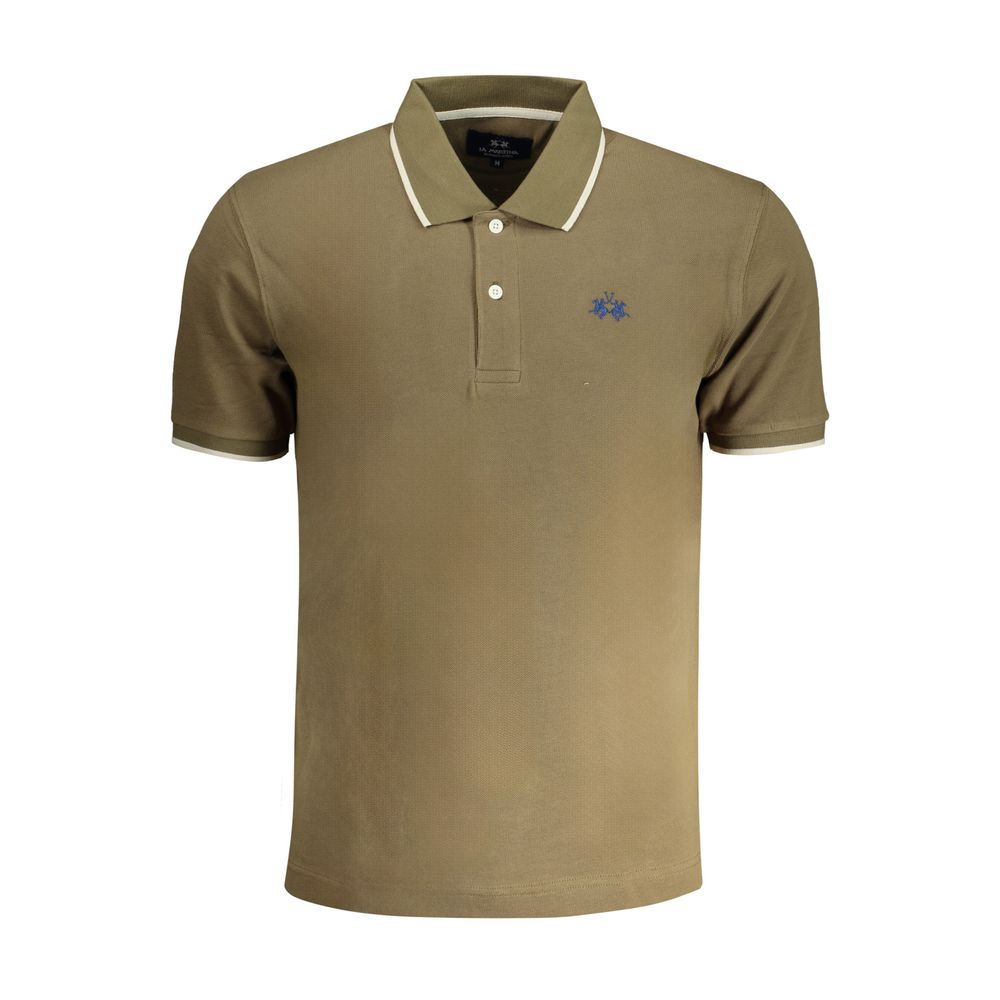 La Martina Verde Baumwoll-Poloshirt für Herren