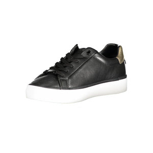 Calvin Klein Schwarzer Sneaker aus echtem Leder